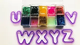 Learn Letters with Slime and Glitter-UVWXYZ-Learning through play