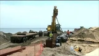 Crews Begin Construction On New Sea Wall In Mantoloking, NJ