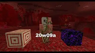 Minecraft 20w09a | Target Block,Crying Obsidian & Zombified Piglin