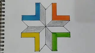 Easy and unique 3d illusion drawing.. 3d drawing. 