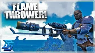 THEY GAVE ME A FLAME THROWER, BEST MISSION EVER - Ark Survival Evolved Genesis Gameplay Part 19