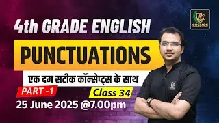 4th grade English Classes 2025 | English classes | Punctuations By Manish sir