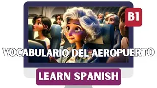 Short Spanish STORIES with subtitles: AIRPORT Vocabulary | INTERMEDIATE Spanish Stories
