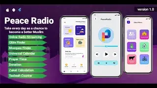 PeaceRadio - Muslim Online Radio | Qibla Finder | Prayer Time App | Flutter | AppDevs | IT Company