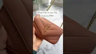 It fits so much🤯👀😍 #whatsinmybag #wimb #minibag #ysl #loulou #asmrrelax #bagoftheday #botd
