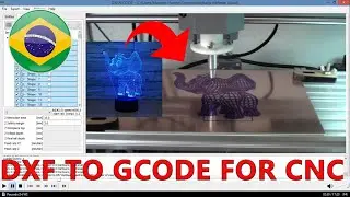 TUTORIAL DXF TO G-CODE FOR CNC - Usando o programa DXF2GCODE