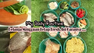 FOOD PREPARATION - SAYURAN 1 MINGGU TETAP FRESH || My Daily Routine