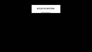 Rules of motion | class 10 physics #science #shorts #subscribe