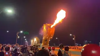 Ngắm Cầu Rồng, Đà Nẵng phun LỬA và phun NƯỚC cực đẹp (video mô tả chi tiết từ đầu tới cuối)