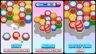 Fruitagon: Stack Sort (Gameplay Android)