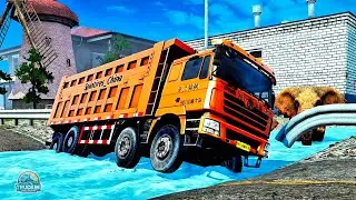 Big trucks crossing the river 2 | MudRunner