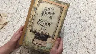 Винтажный блокнот-книжка-журнал &laquo;Замедли и наслаждайся жизнью&raquo;