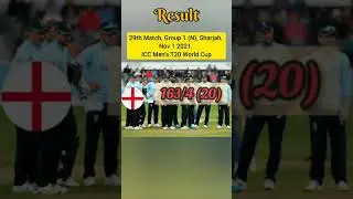 England vs Sri Lanka t20 world cup match summary #shorts
