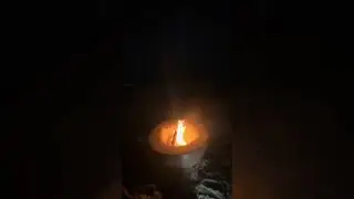 Campfire on the beach ￼
