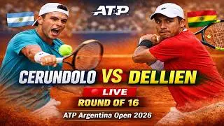 Francisco Cerundolo vs Hugo Dellien 🎾LIVE TENNIS ATP Argentina Open 2026 | Round Of 16