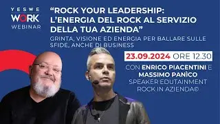 WEBINAR: Rock Your Leadership. Con Massimo Pan&igrave;co