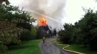 Barn Fire in Moravia