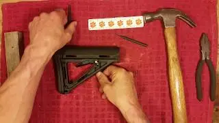 How to convert Magpul MOE adjustable-stock to 