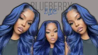 HOW TO: NAVY BLUE HAIR GOALS ON A BUDGET ft BOBBI BOSS WIG