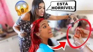 TROLLEI MINHA IRMÃ E PINTEI O CABELO DELA DE VERMELHO! ELA ME BATEU!