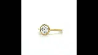 1ct Bezel Set Solitaire Engagement Ring- Yellow Gold $10,000 pt 2