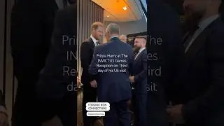 PRINCE HARRY ATTENDS INVICTUS GAMES RECEPTION AFTER HIS MEETING WITH KING CHARLES‼️ #shorts