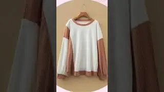 Plus Size Colorblock Cable Textured Top #thequeenshanger