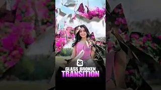 Glass Broken Transition Tutorial In Capcut ✨️💗 | Instagram trending reels editing | Instagram reels