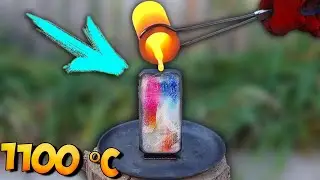 Versch&uuml;tten Sie LAVA bei 1100 Grad auf dem H&Auml;RTESTEN TELEFON DER WELT!