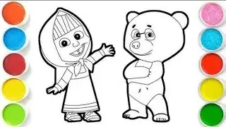 MASHA with spicy food Drawing, Painting & Coloring For Kids and Toddlers_ Child Art
