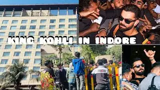 Indore Me KING KOHLI Ko Dekh Liya 😍🔥 | Crowd Gone Crazy @Mukullvlogs #indore #viratkohli #dailyvlog 
