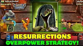 RESURRECTION'S EPIC CARD STRATEGY🔥 BEST COMBINATION WITH NECROMANCER | CASTLE CRUSH!