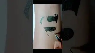 Design Superman logo tattoo on arm #shorts #viral #tattoo