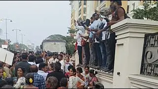 LIVE MAHA ANDOLAN  PROTESTORS REACH VISHWAJIT RANE RESIDENCE IN DONA PAULA