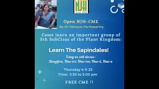 CME SEssion 26 -Subclass 5 - Sapindales by Dr Vishpala Parthasarathy