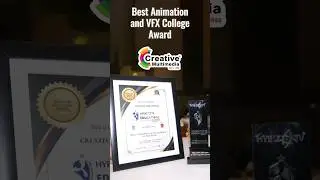 "Best Animation and VFX College Award" - #Creativemultimedia