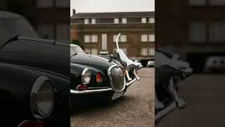 Silver Jaguar hood ornament comes to life and jumps off the car (Kling 2.1) #klingai #veo3 #jaguar