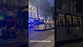 storm Debi  Manchester  #manchester #fireengines #storm #ukweather #fireengine #trams #tram