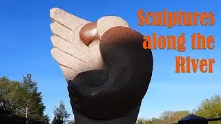 St  Albert Sculptures along the Sturgeon River - Indigenous Artist Stewart Steinhauer
