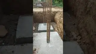 isolated footing column #shorts #youtubeshorts #erram #steel #column