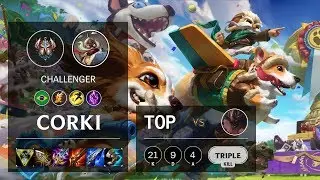 Corki Top vs Malphite - BR Challenger Patch 10.11