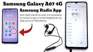 Samsung Galaxy A07 4G Официальное приложение Samsung Radio, предустановлено