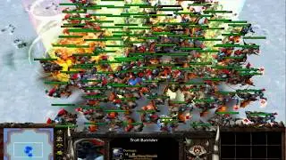 150 Troll Batrider vs Human Melee Units & Heroes (Fully Upgrade) 1080p