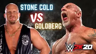 Stone Cold Steve Austin VS Goldberg WWE 2K20 Full Simulation Match Gameplay Ultra Max Settings