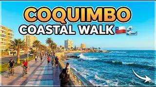 Av Costera Coquimbo Chile 🌊 | Coastal Walk Coquimbo | Прогулка по набережной