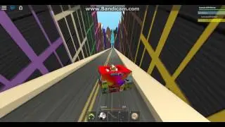 Roblox Ride down on a box down stuff!
