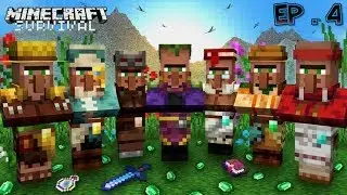 Best Way To Transport Villagers 😍 | Minecraft Survival Series Episode #4