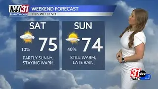 A warm weekend ahead before out next weather maker moves in