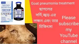 ছাগলের সর্দি,জ্বড়,ঠান্ডা, কাশির চিকিৎসা।Chagoler thanda kashi sordi jor er chikitsa
