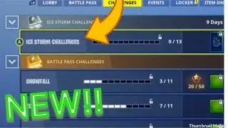 THE ICE STORM CHALLENGES HAVE DROPPED!! | Fortnite Gameplay | Ice Storm Challenges